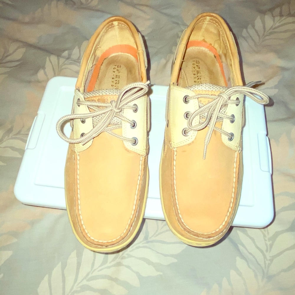 Sperry topsider billfish tan and yellow